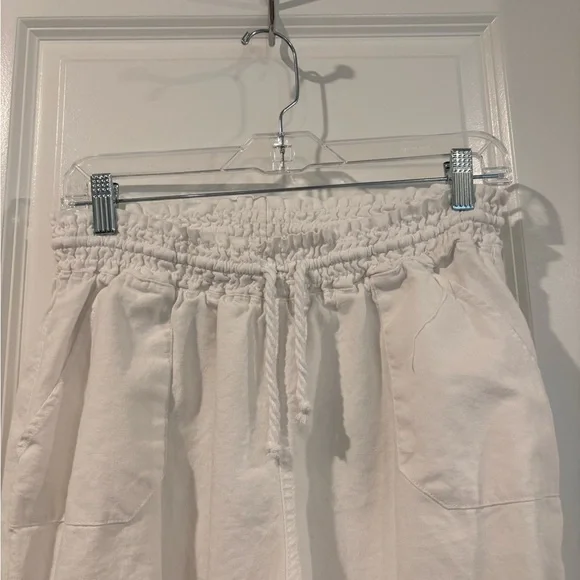 Ci Sono White Straight Leg Linen Pants Women’s Large - Picture 2 of 7